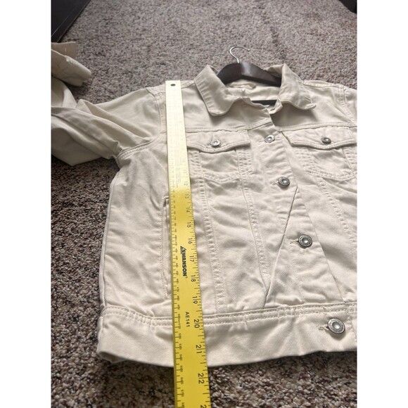 free people rumors denim Women jacket Size Large Classic Chic Preppy - Picture 8 of 10